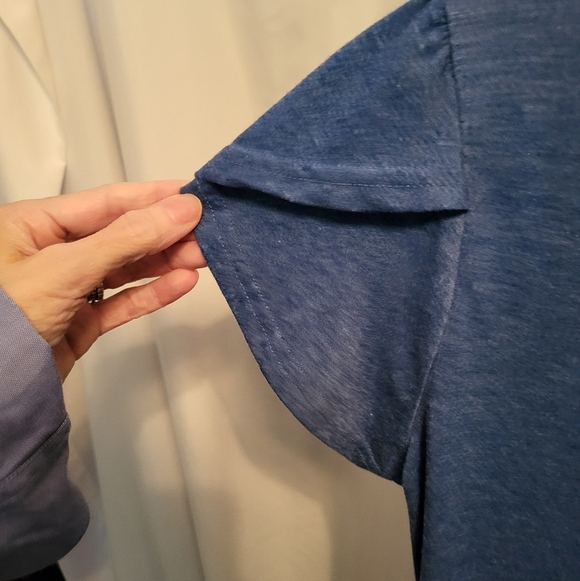 Real Essentials 3-Piece T-shirts: 2 Long Sleeve, 1 Short Sleeve, Size L & M EUC - Picture 4 of 6